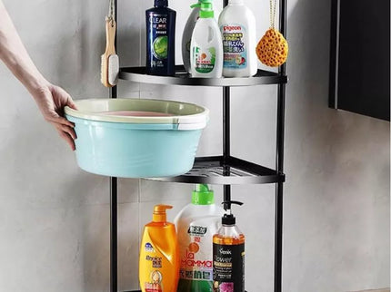 Kampinė lentyna JUODA