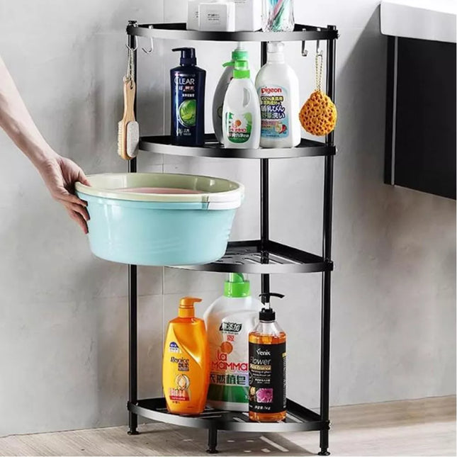 Kampinė lentyna JUODA