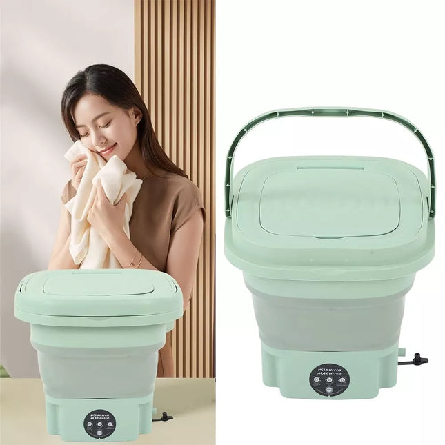 Kelioninė skalbimo mašina su kibiru