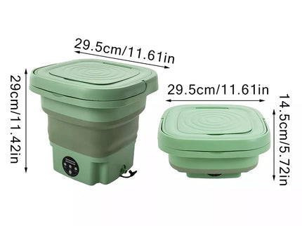 Kelioninė skalbimo mašina su kibiru