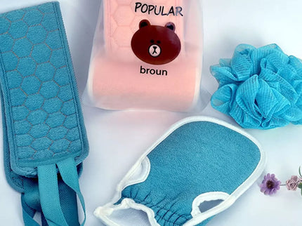 Kelioninis dušo kempinių rinkinys