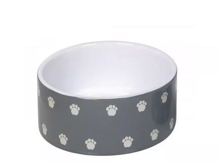 Keramikinis dubenėlis Pata pilkas/baltas, 18x7 cm, 1100 ml