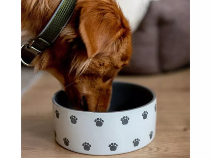 Ceramic bowl Pata gray/cream, 15x6 cm