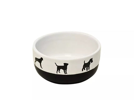 Keramikinis dubenėlis Shape juodas/baltas, 13x6 cm, 500 ml