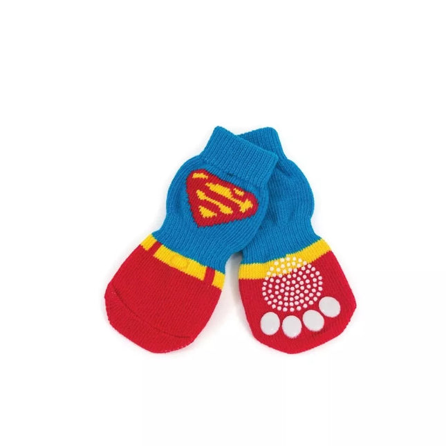 Dog Socks Superman, M, 4 pcs.