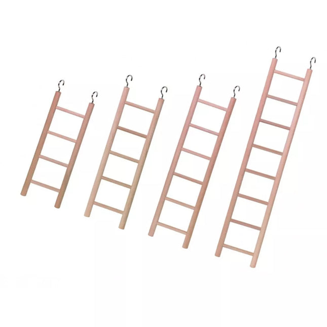 Wooden Bird Ladder Toy, 5 Steps, 22x7 cm