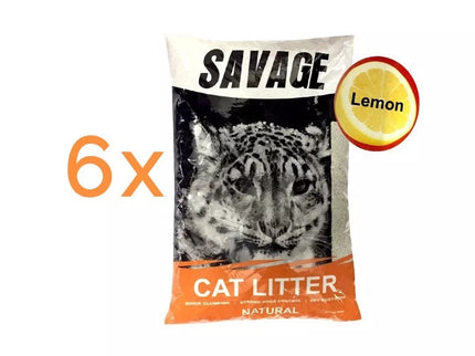 Kraikas katėms, sušokantis citrinų kvapo, Savage, 6x5 l