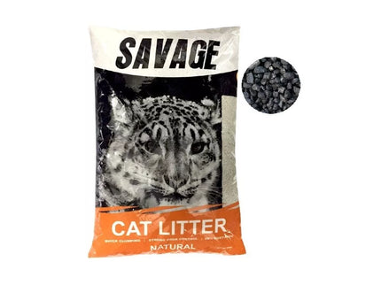 Clumping Cat Litter with Charcoal, Savage