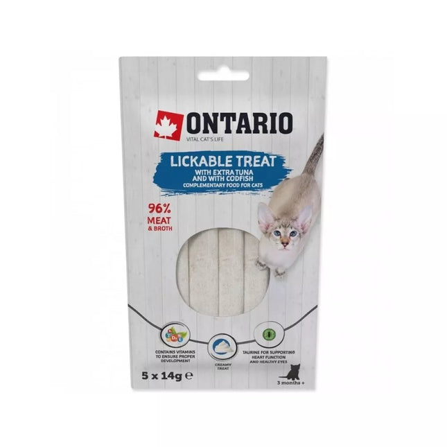 Creamy Cat Treats with Tuna and Cod, 5x14g