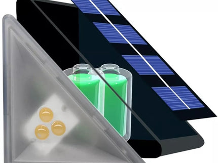 Solar-powered stair light