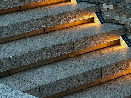 Solar-powered stair light