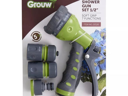 Laistymo antgalis su trimis jungtimis