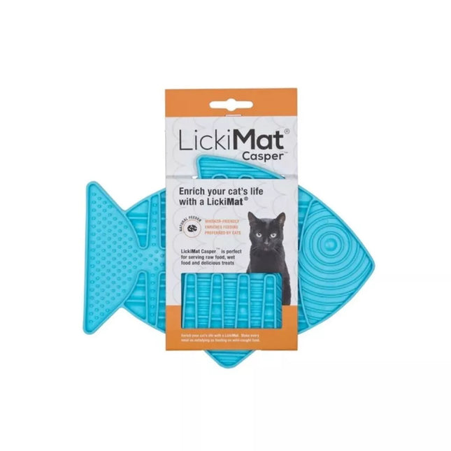 LickiMat Cat Casper Licking Mat, Turquoise