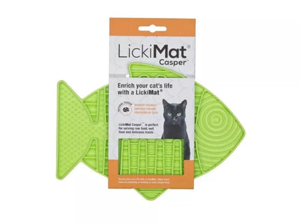 LickiMat Cat Casper Licking Mat, Green