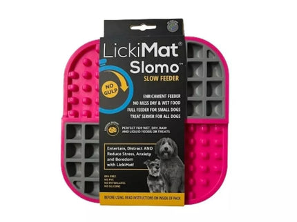 Laižymo kilimėlis LickiMat Dog Slomo, rožinis