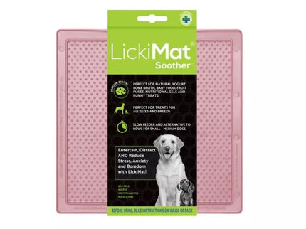 Licking Mat LickiMat Dog Soother, Pink