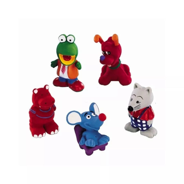 Squeaky Latex Dog Toy - Animal Figure, 8-10 cm