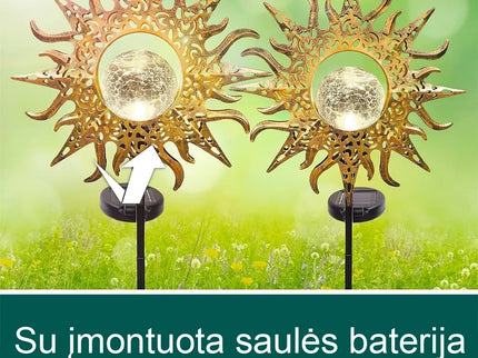 Lauko dekoracija Saulė, 2vnt.