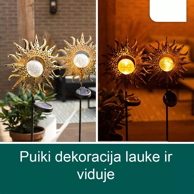 Lauko dekoracija Saulė, 2vnt.