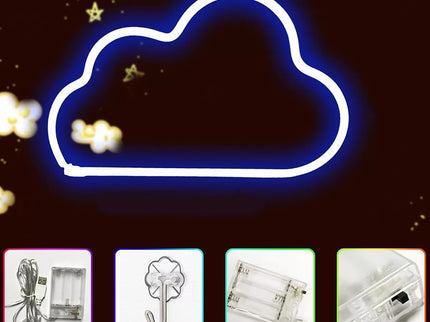 LED lempa debesies formos