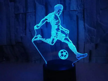 LED naktinė lempa futbolininko formos