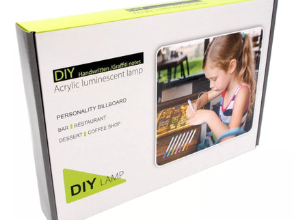 DIY LED piešimo lenta su šviečiančiu akrilo paviršiumi