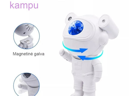 LED Projektorius su kolonėle ASTRONAUTAS