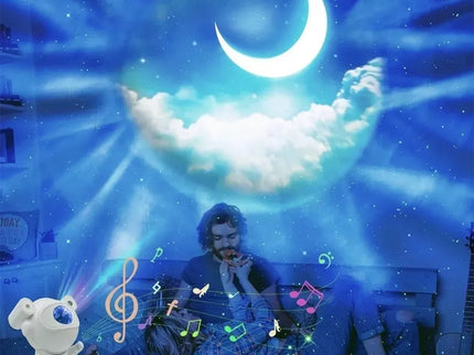 LED Projektorius su kolonėle ASTRONAUTAS