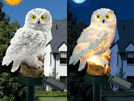 LED sodo lempa pelėdos formos