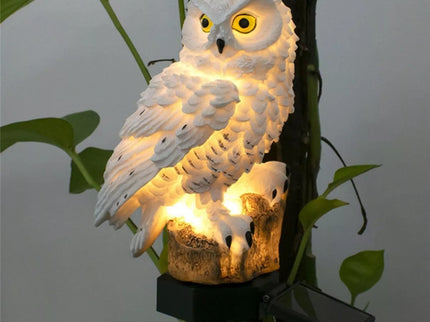 LED sodo lempa pelėdos formos