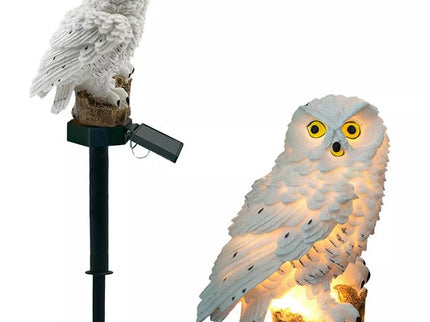 LED sodo lempa pelėdos formos