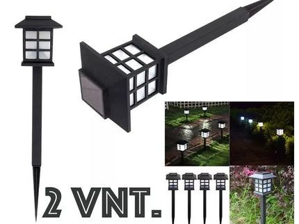 LED sodo lempa, „žibinto“ tipo 2 vnt.