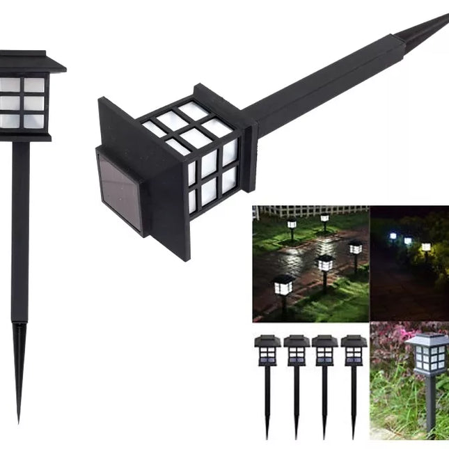 LED Garden Lamp, Lantern Style (2 Pieces)