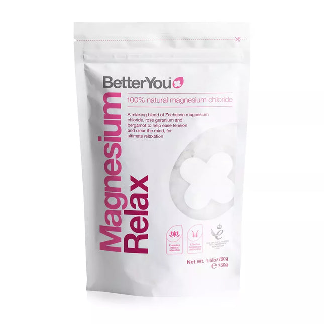 BetterYou Magnesium Relax Bath Flakes 750 g. (Magnio vonios dribsniai)