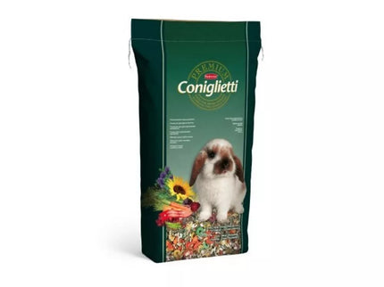 Maistas triušiams su vaisiais ir daržovėmis Premium Coniglietti 18 kg