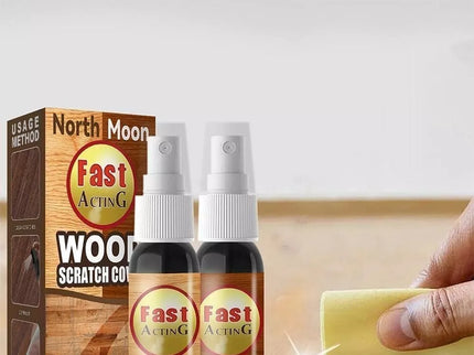 Medinių grindų įbrėžimų šalinimo purškiklis