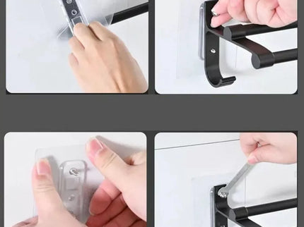 Metalinė vonios kabykla JUODA