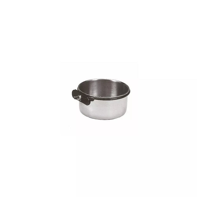 Metal screw-on bowl for birds or rodents, 8 cm