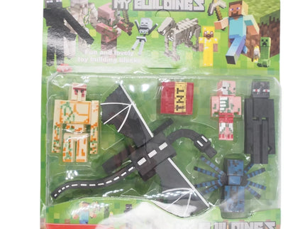 Minecraft stiliaus figūrėlių rinkinys „My Buildings“