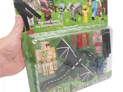 Minecraft stiliaus figūrėlių rinkinys „My Buildings“