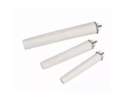 Mineral Stones mineral stone bird perch (white) 22 cm