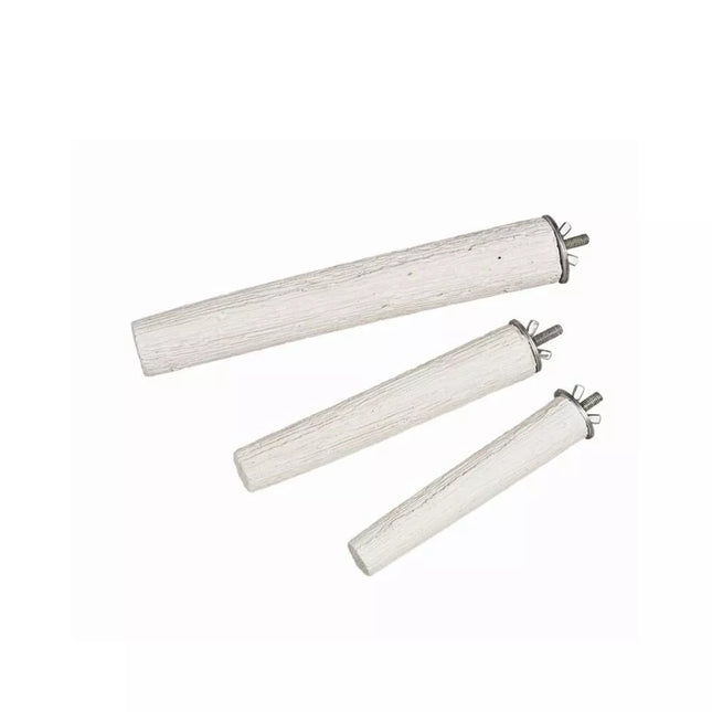Mineral Stones mineral stone bird perch (white) 22 cm