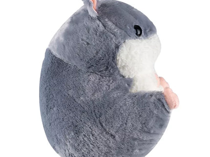 Minkštas pliušinis žiūrkėnas–pagalvėlė su paslėptu pledu