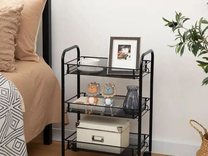 Mobili lentyna ant ratukų (Juoda)