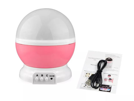 Naktinė LED Lempa, Žvaigždžių Projektorius