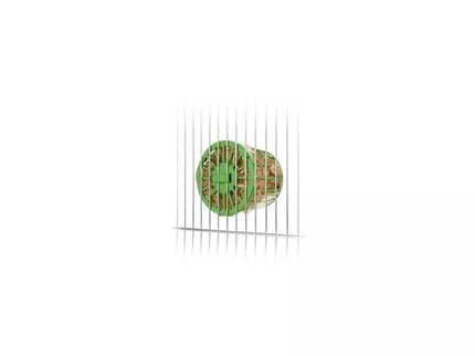 Natūralus pluoštas (džiutas, sizalis, kokosų ir medvilnės pluoštai) paukščių lizdams, su laikikliu