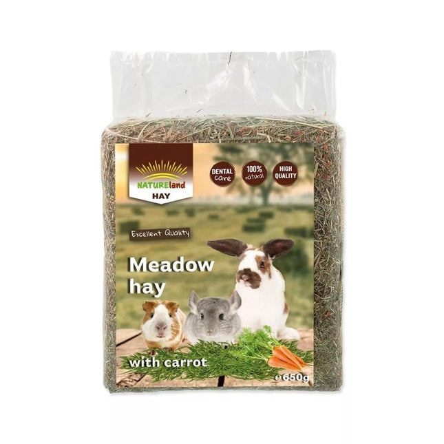 Nature Land Hay with Carrots, 650 g