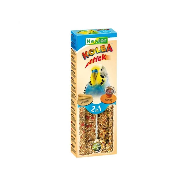 Nestor 2 in 1 Budgie Treats with Biscuits and Honey, 2 pcs.
