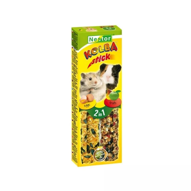 Nestor 2-in-1 Treats for Small Animals with Eggs and Fruits, 2 pcs.