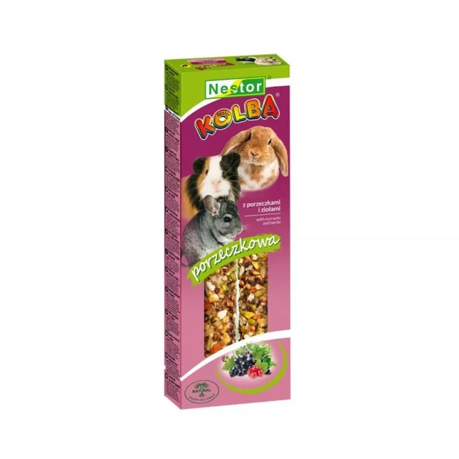 Nestor treats for rodents with currants and herbs, 2 pcs.